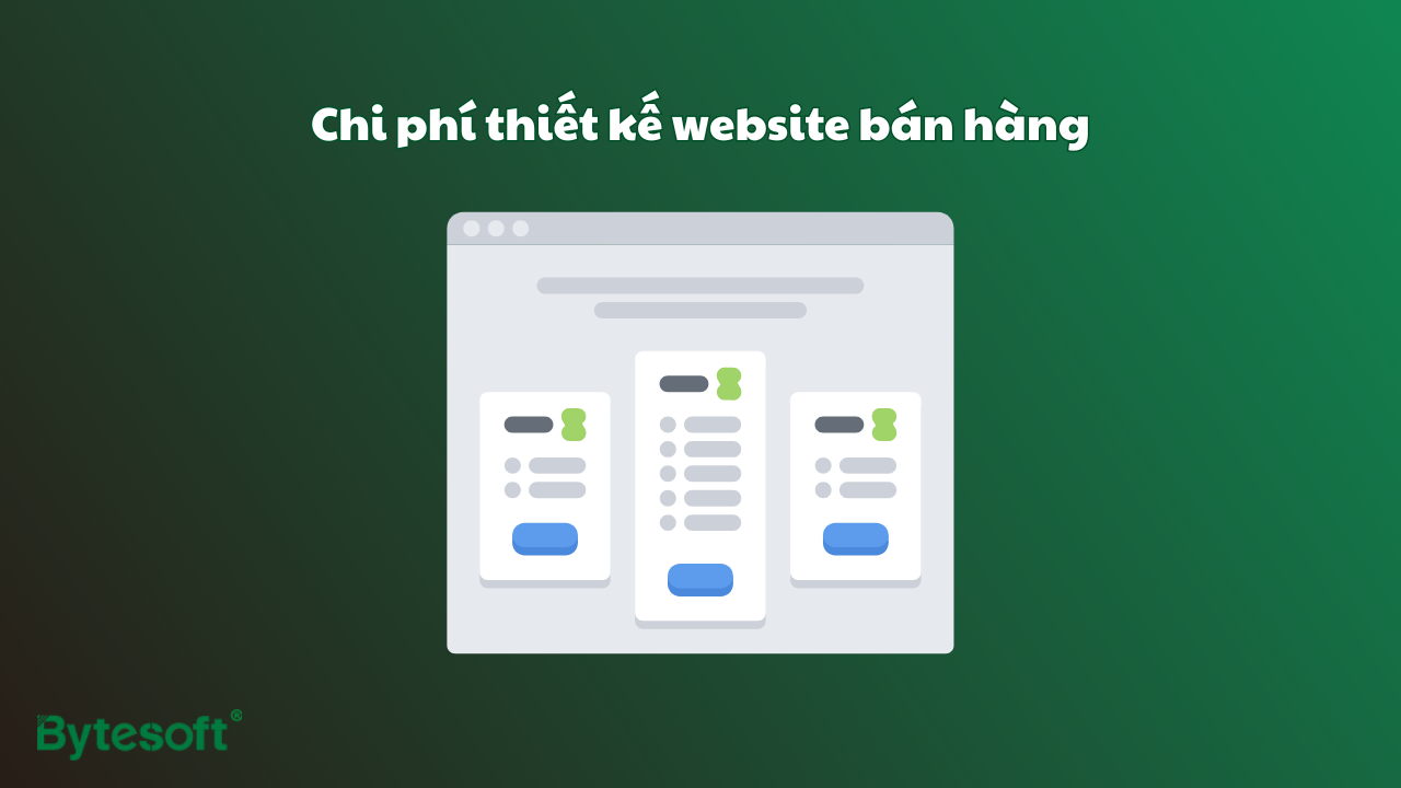 Chi phí thiết kế website bán hàng