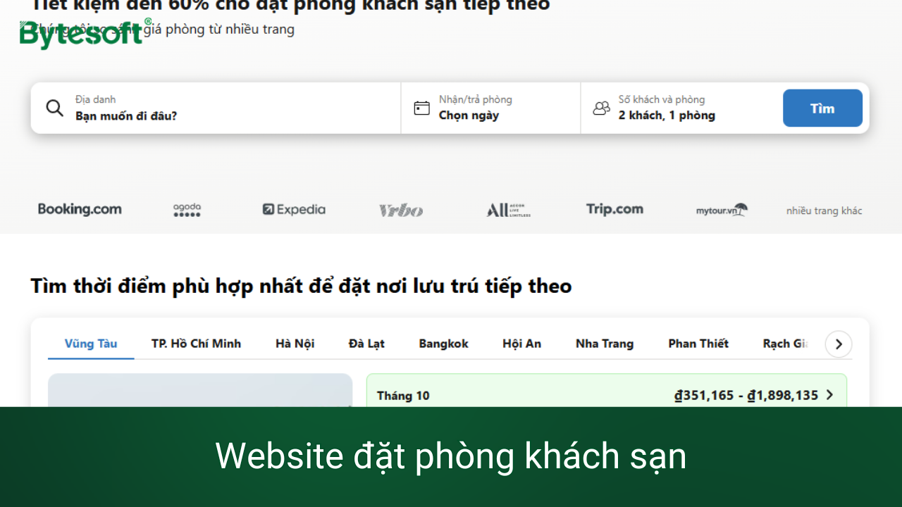 Website đặt phòng khách sạn